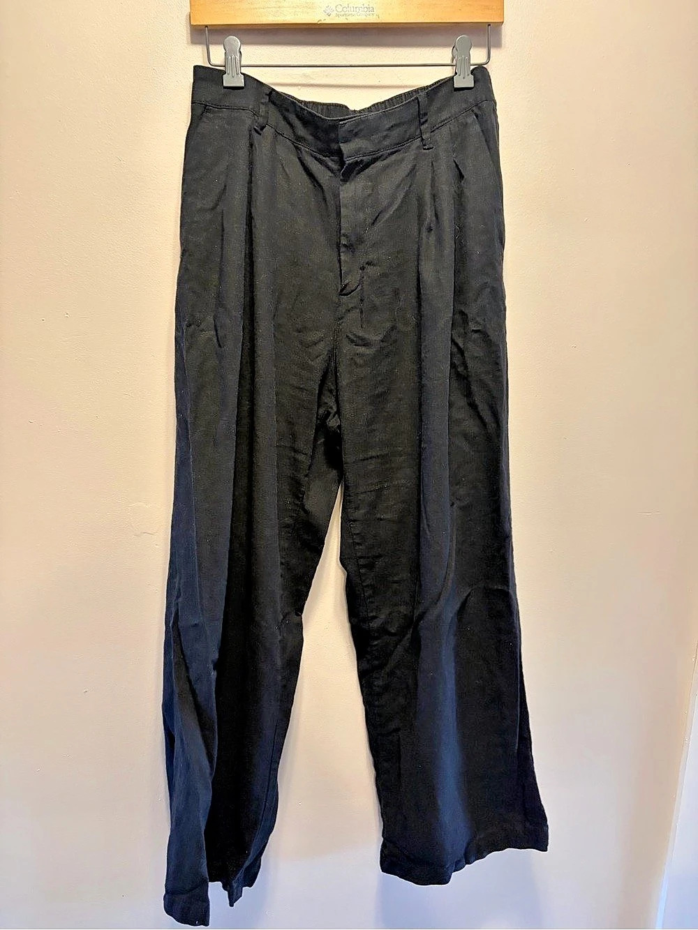 Gap Easy Trouser Wide Leg Black Pants Size 10
